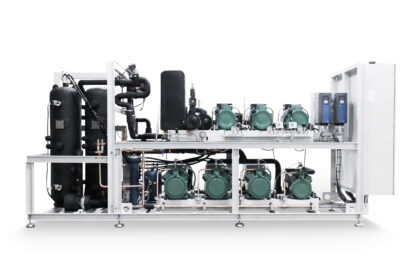 Transcritical CO2 Select refrigeration systems manufactured by Refra from the font
