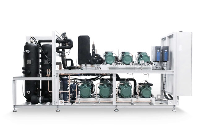 Transcritical CO2 Select refrigeration systems manufactured by Refra from the font
