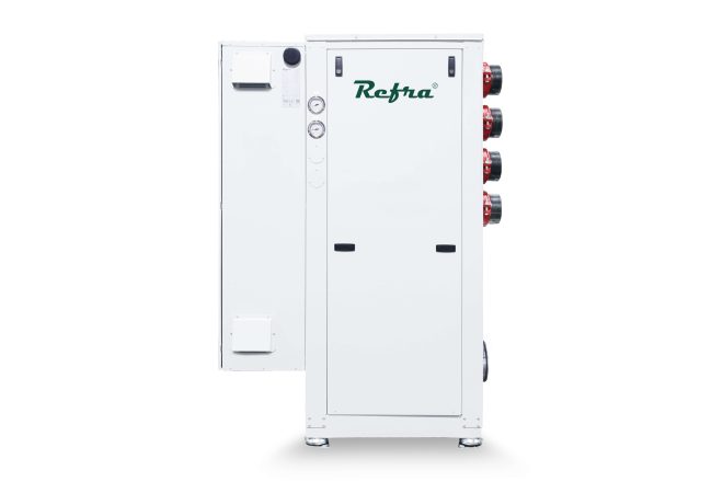 Refra Oasis Solo liquid cooled chillers from the front