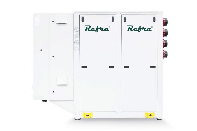 Refra Oasis Twin liquid cooled chillers from the front