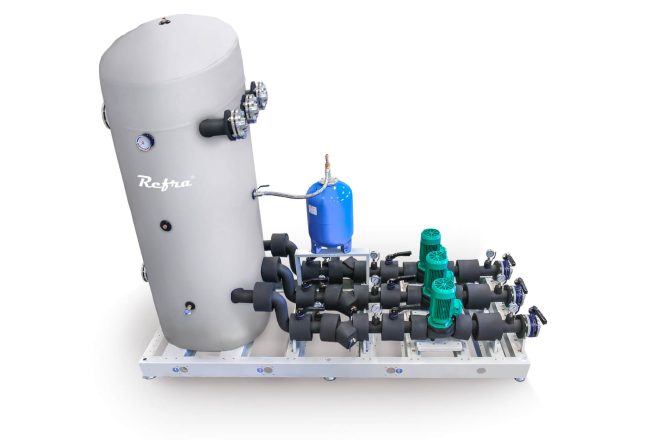 Refra pump stations for cooling systems from above