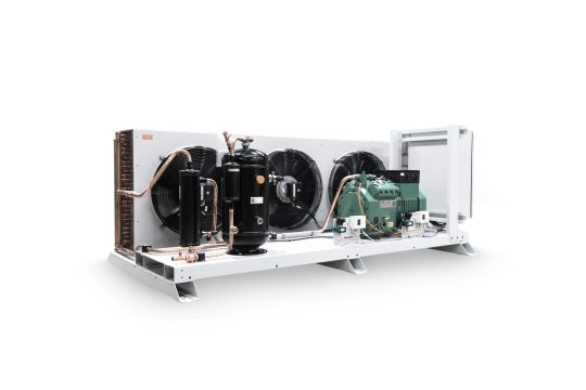 white air cooled condensing unit manufactured by refra