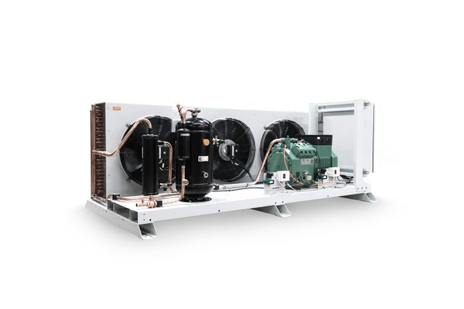 White air cooled condensing units manufactured by Refra