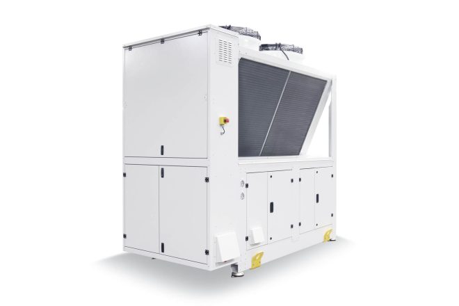 Refra CO2 refrigerations systems for warm climate from the left side