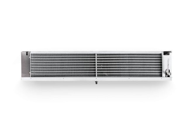 The back of commercial evaporator for cooling systems manufactured by Refra