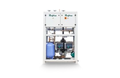 Refra pump stations for waterloop from the front