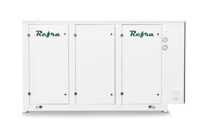 Silent compressor rack manufactured by Refra from the front