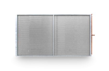 Evaporator coils for direct expansion manufactured by Refra, standing straight