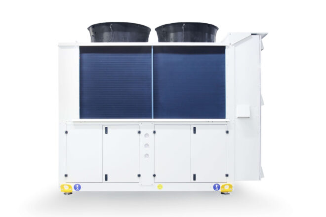 Air cooled CO2 Light refrigeration system manufactured by Refra from the back