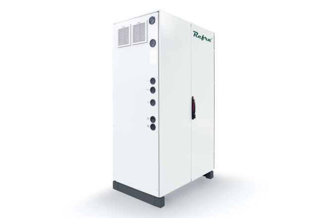 CO2 Light refrigeration system manufactured by Refra closed from the left side