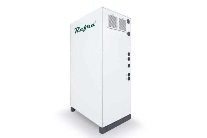 CO2 Light refrigeration system manufactured by Refra closed from the back right side