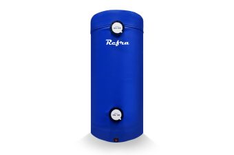 blue buffer tank for cold water storage manufactured by Refra
