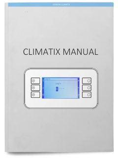 front cover of Siemens Climatix manual with a controller in it