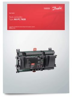 front cover of Danfoss manual with a controller in it