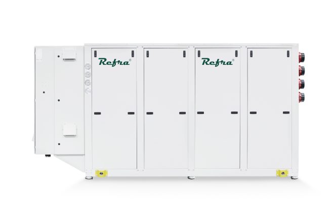 Refra Oasis Quad liquid cooled chillers from the front