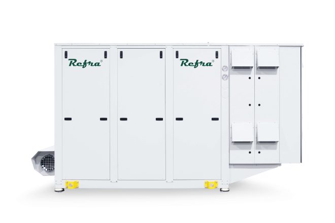 Refra Oasis Tribus water to water heat pumps from the back