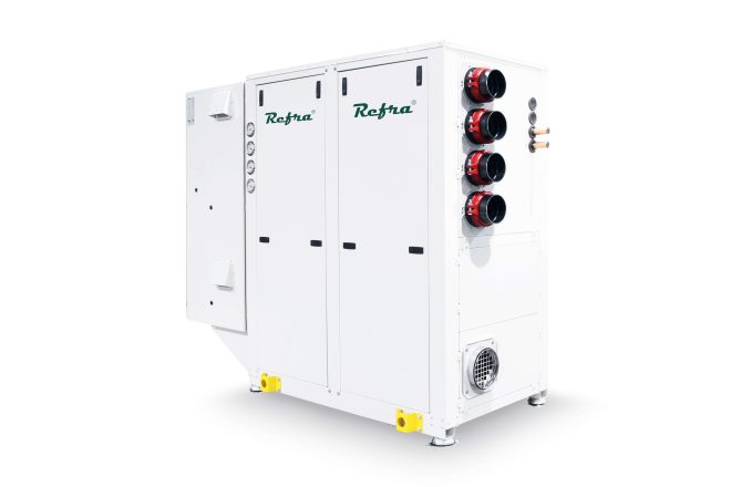 Refra Oasis Twin water to water heat pumps from the right side