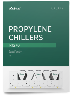 Refra air to water Galaxy propylene chillers standard brochure cover