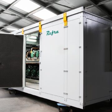 Refra Container with CO2 refrigeration systems for commercial refrigeration